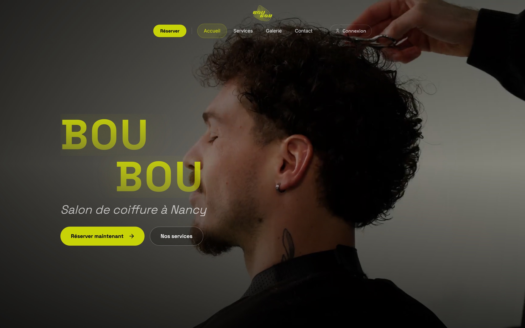 Home page of the BouBou Nancy website
